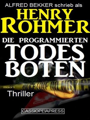 cover image of Die programmierten Todesboten